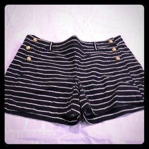 Navy blue and whit shorts